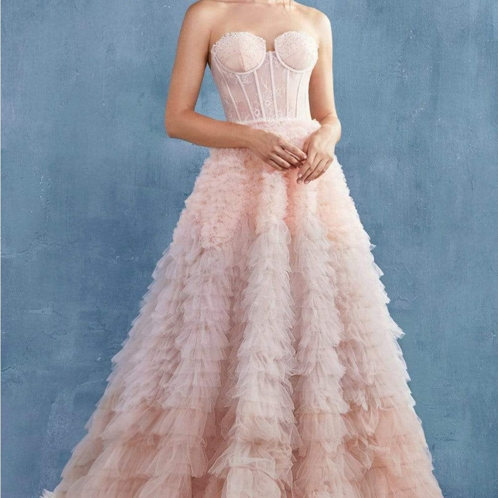 Andrea and Leo - A0767 Sweetheart Ruffled Ball gown